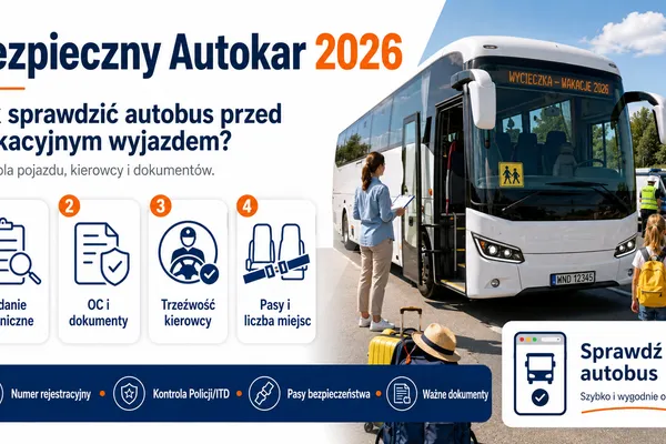 Bezpieczny Autokar 2026: jak sprawdzić autobus przed wakacyjnym wyjazdem?