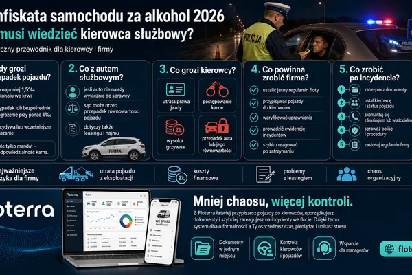 Konfiskata samochodu za alkohol w 2026: co musi wiedzieć kierowca służbowy?