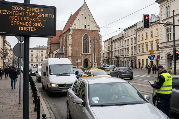 SCT Warszawa i Kraków 2026: zasady wjazdu, mandaty i wyjątki